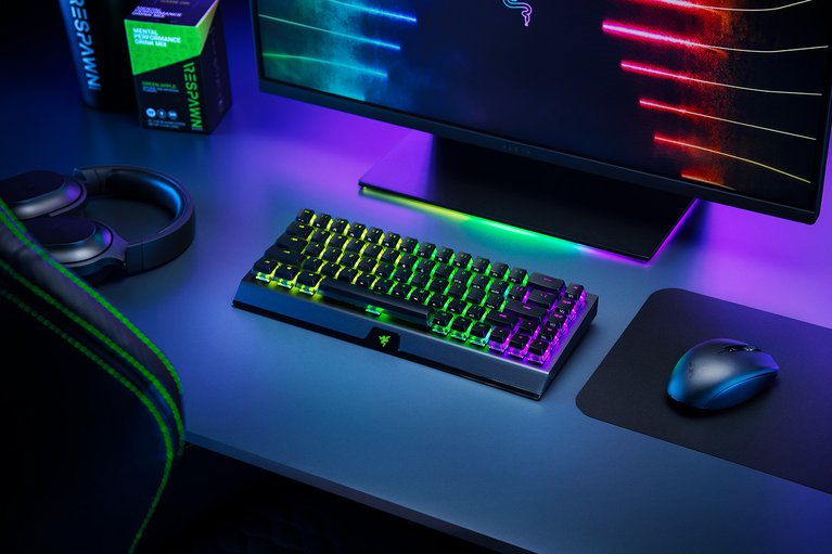 Razer BlackWidow V3 Mini HyperSpeed - Phantom Edition - Green Switch - US